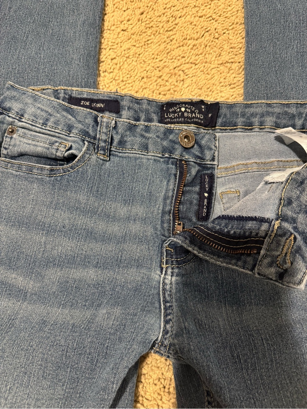 Lucky Brand Zoe Skinny Jeans - Light Blue Wash